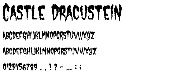 Castle Dracustein font